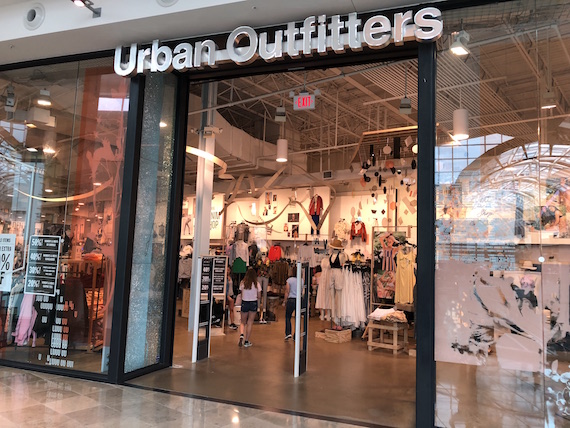 Urban Outfitters at the Mall at Millenia in Orlando Florida