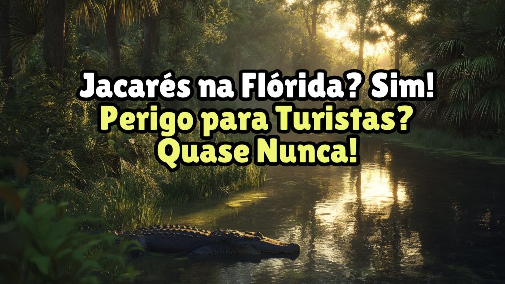 Jacarés na Flórida? Sim. Perigo para Turistas? Quase Nunca!