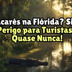 Jacarés na Flórida? Sim. Perigo para Turistas? Quase Nunca!